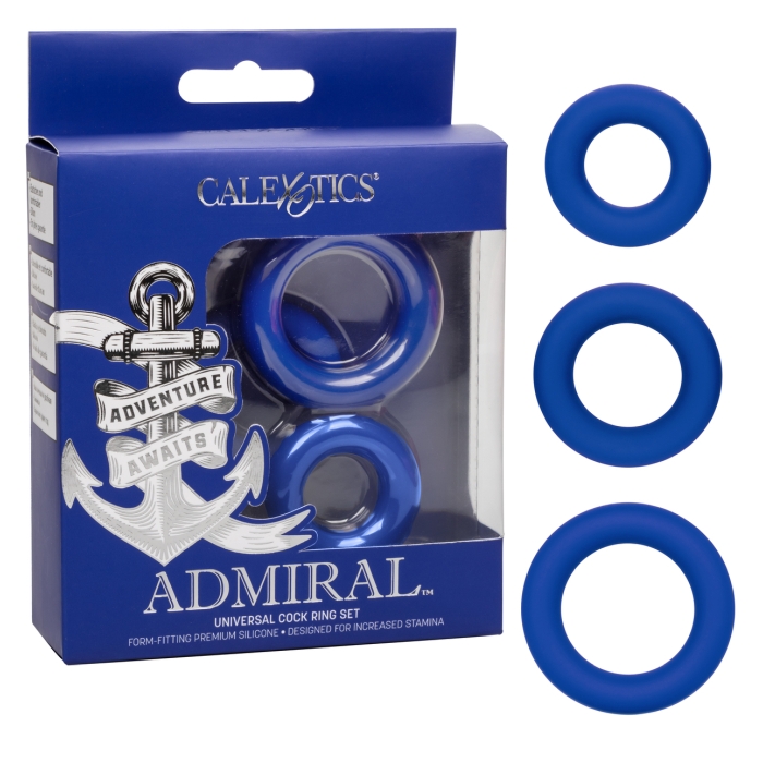 ADMIRAL UNIVERSAL COCK RING SET 1.5" - Click Image to Close