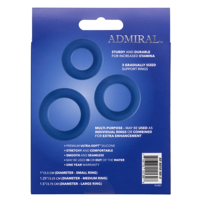 ADMIRAL UNIVERSAL COCK RING SET 1.5" - Click Image to Close