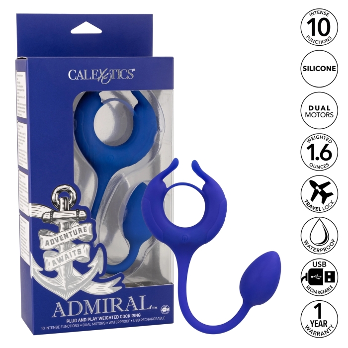 ADMIRAL PLUG AND PLAY WEIGHTED COCK RING