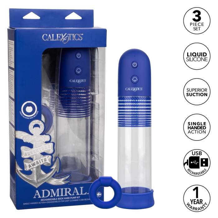 ADMIRAL RECHARGEABLE ROCK HARD PUMP KIT - Click Image to Close