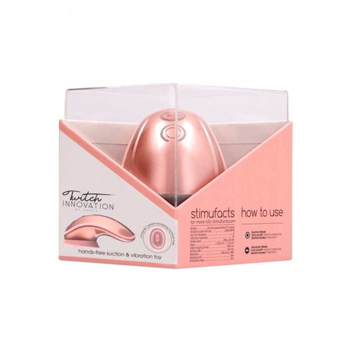 TWITCH H&S FREE SUCTION & VIBRATION TOY - ROSE GOLD
