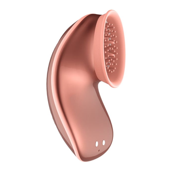 TWITCH H&S FREE SUCTION & VIBRATION TOY - ROSE GOLD - Click Image to Close