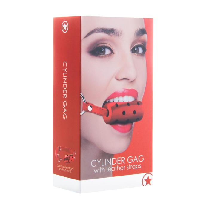 CYLINDER GAG - RED - Click Image to Close