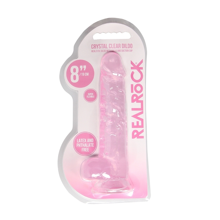 REALISTIC DILDO WITH BALLS 8IN / 19 CM