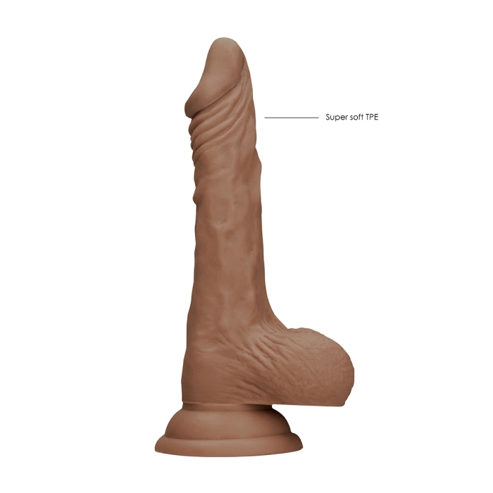 DONG WITH TESTICLES 7IN / 17 CM - TAN - Click Image to Close