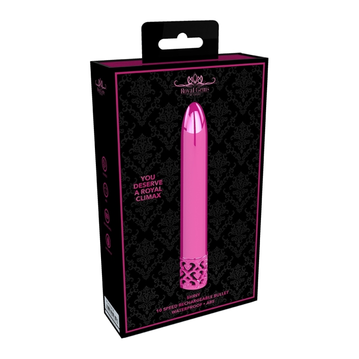 SHINY - RECHARGEABLE ABS BULLET - PINK - Click Image to Close
