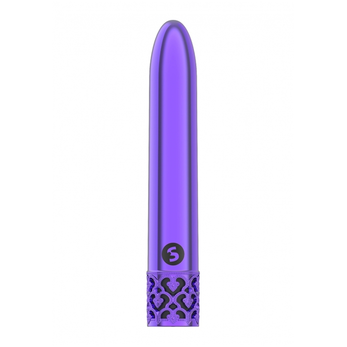 SHINY - RECHARGEABLE ABS BULLET - PURPLE - Click Image to Close