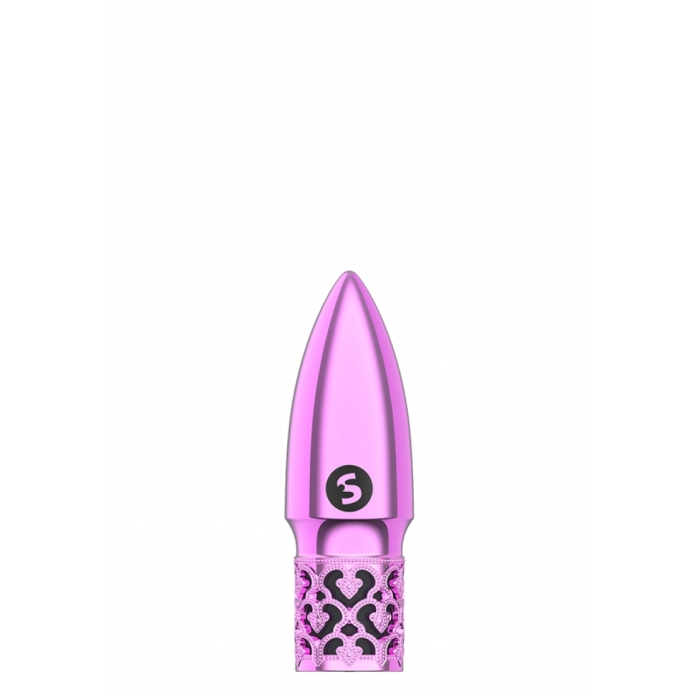 GLITTER - RECHARGEABLE ABS BULLET - PINK - Click Image to Close