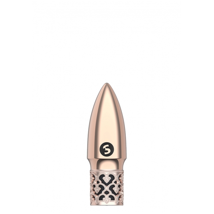 GLITTER - RECHARGEABLE ABS BULLET - ROSE GOLD - Click Image to Close