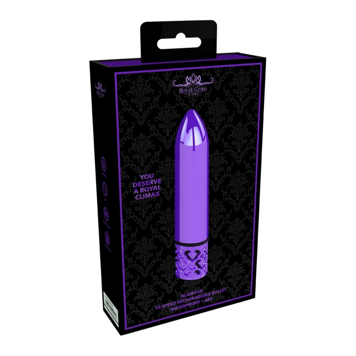 GLAMOUR - RECHARGEABLE ABS BULLET - PURPLE - Click Image to Close