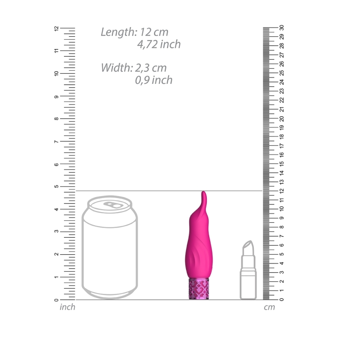 SPARKLE - RECHARGEABLE SILICONE BULLET - PINK