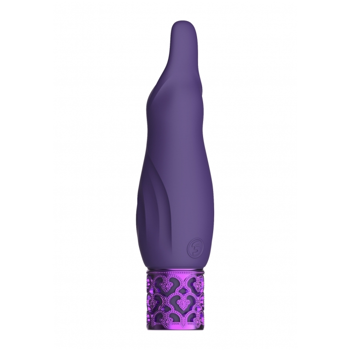 SPARKLE - RECHARGEABLE SILICONE BULLET - PURPLE - Click Image to Close
