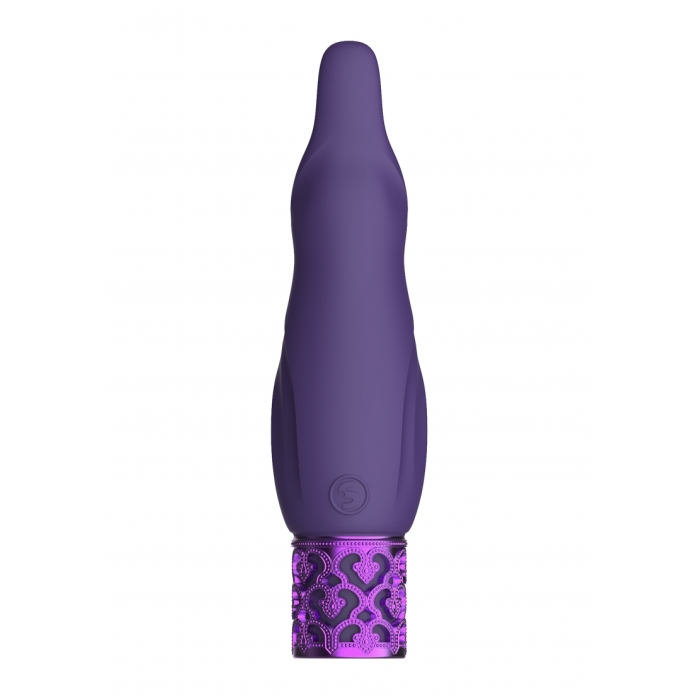 SPARKLE - RECHARGEABLE SILICONE BULLET - PURPLE - Click Image to Close