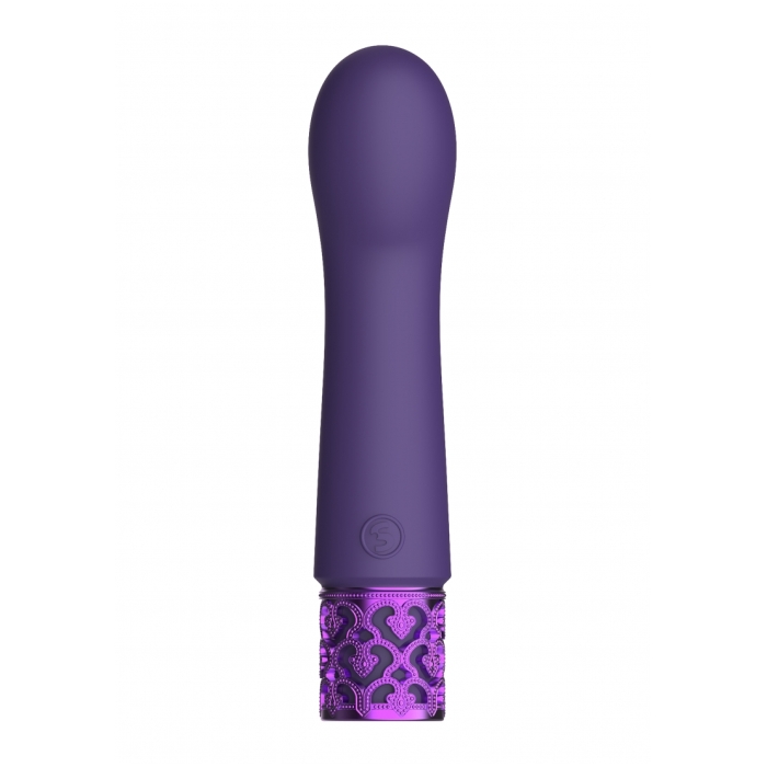 BIJOU - RECHARGEABLE SILICONE BULLET - PURPLE - Click Image to Close