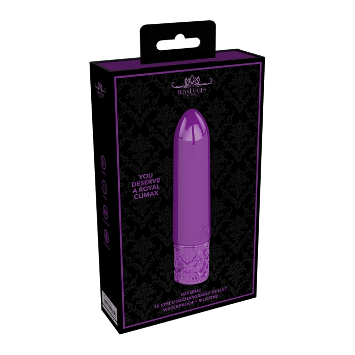 IMPERIAL - RECHARGEABLE SILICONE BULLET - PURPLE