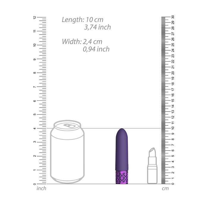 IMPERIAL - RECHARGEABLE SILICONE BULLET - PURPLE - Click Image to Close