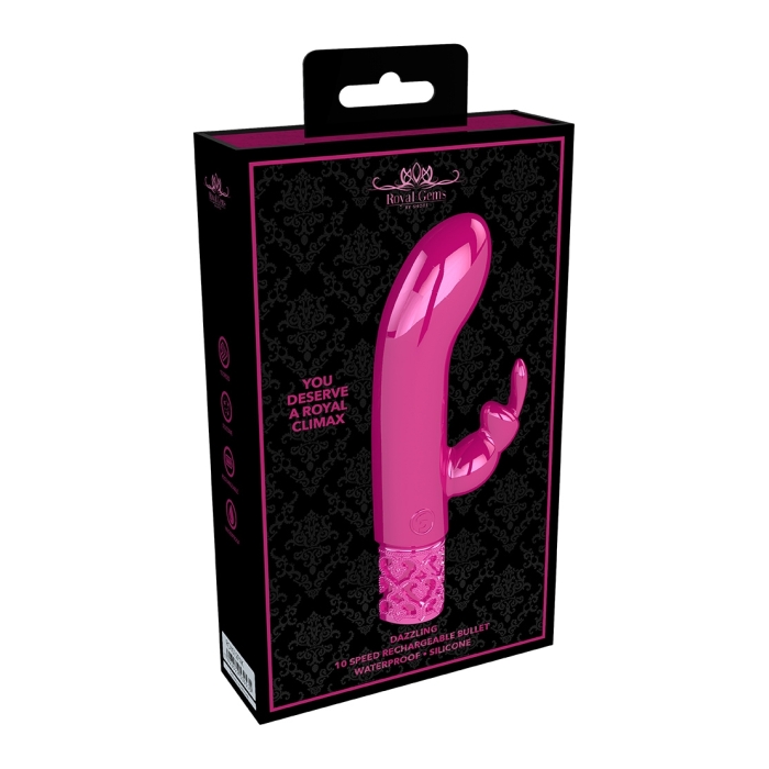 DAZZLING - RECHARGEABLE SILICONE BULLET - PINK