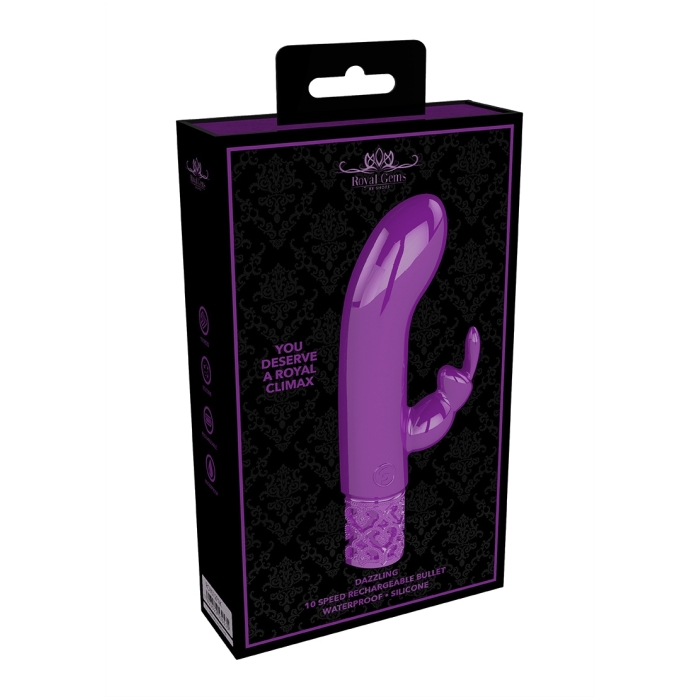 DAZZLING - RECHARGEABLE SILICONE BULLET - PURPLE