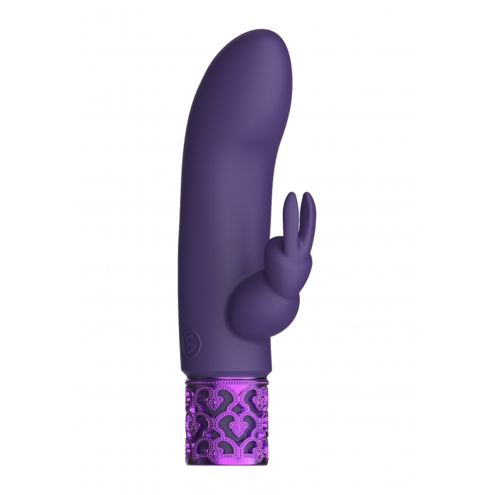 DAZZLING - RECHARGEABLE SILICONE BULLET - PURPLE - Click Image to Close