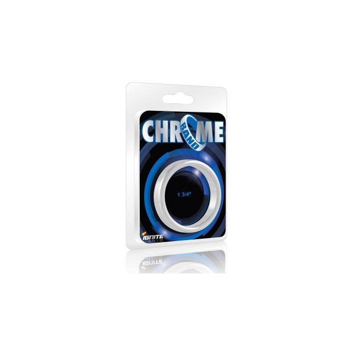 THICK CHROME COCK RING - 1.75IN