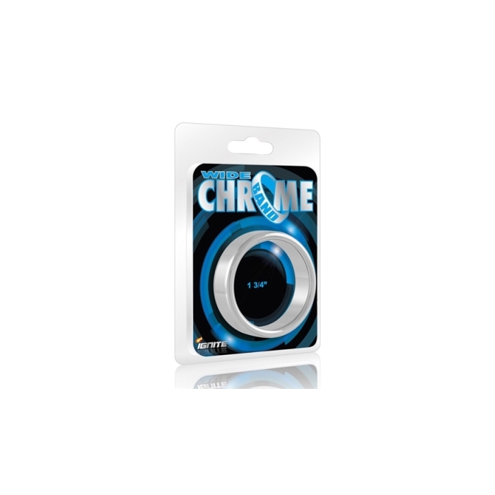 WIDE CHROME COCK RING - 1.75 (SI-95025)