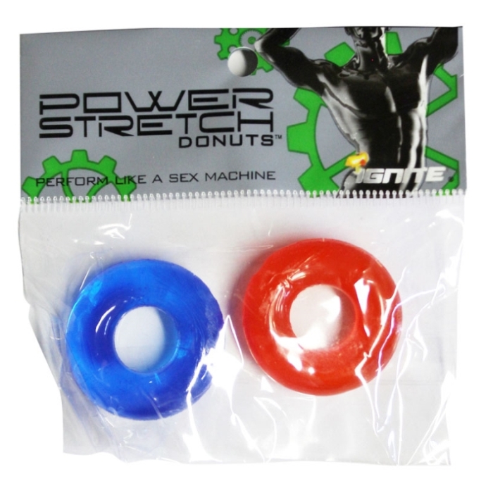 POWER STRETCH DONUTS 2 PACK - RED/BLUE