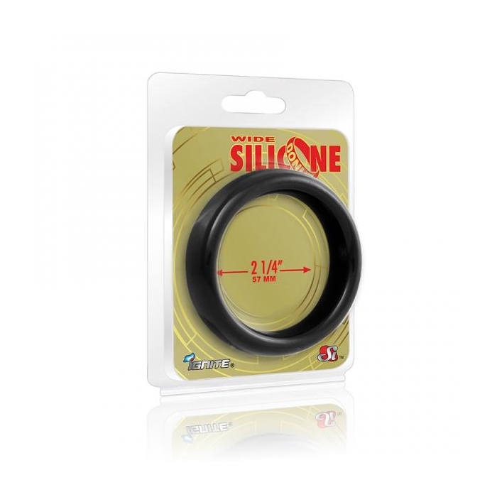 WIDE SILICONE DONUT - BLACK (2.25/57MM)