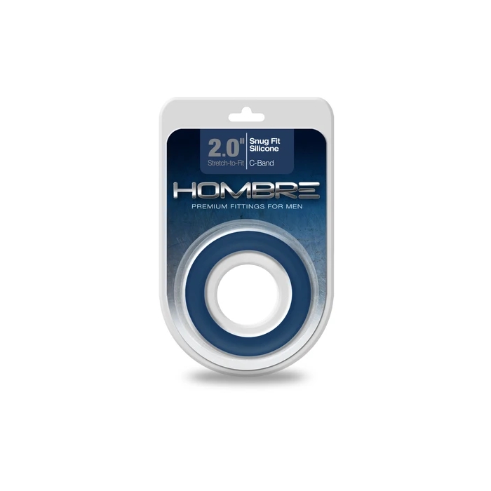 HOMBRE SNUG-FIT SILICONE C-BAND, NAVY