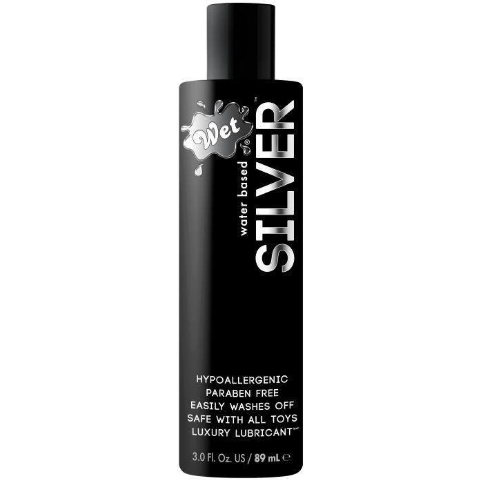 WET SILVER 3OZ WATER BASED LUBRICANT