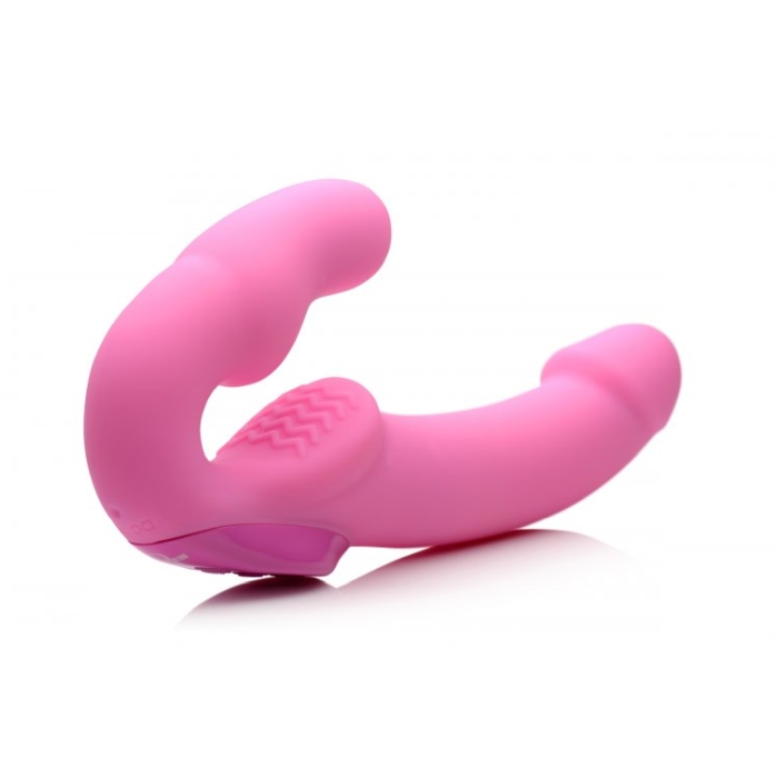 URGE SILICONE STRAPLESS STRAP ON WITH REMOTE - PINK