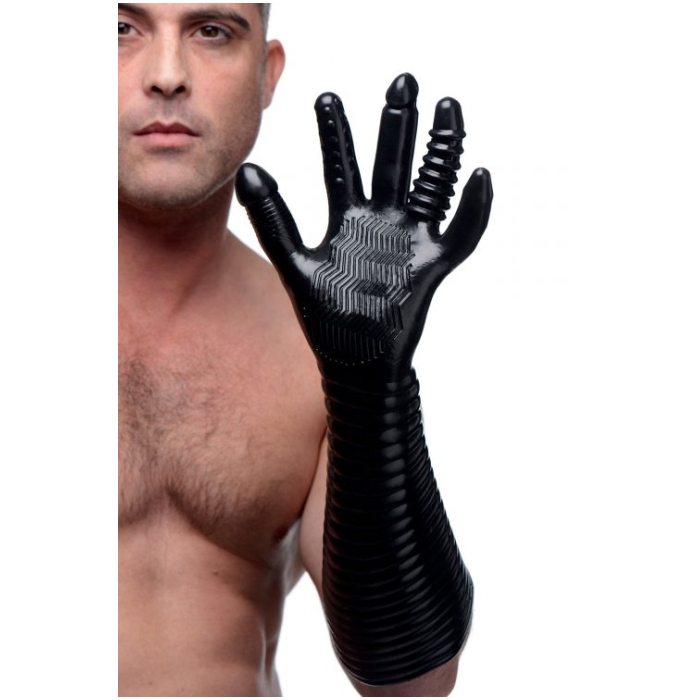 PLEASURE FISTER TEXTURED FISTING GLOVE - Click Image to Close