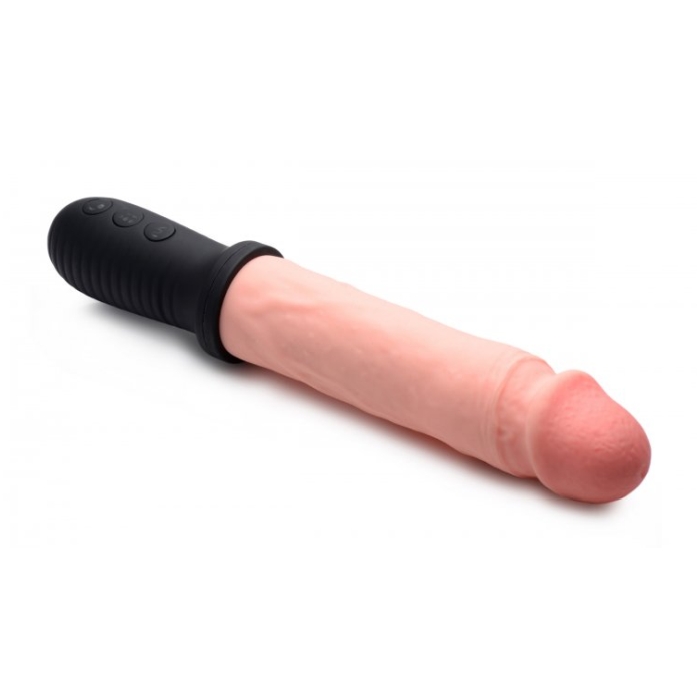 MS 8X AUTO POUNDER VIB & THRUST DILDO WITH HANDLE - FL - Click Image to Close