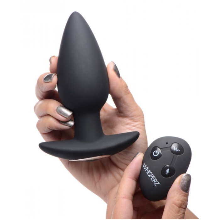 WH VOICE ACTIVATED 10X VIBRATING BUTT PLUG W/REMOTE CO - Click Image to Close