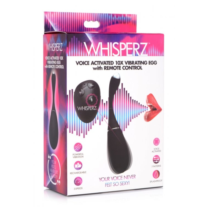 WH VOICE ACTIVATED 10X VIBRATING EGG W/REMOTE CONTROL