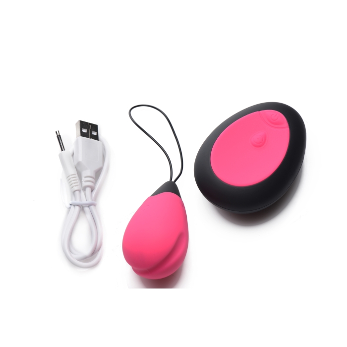 10X SILICONE VIBRATING EGG - PINK
