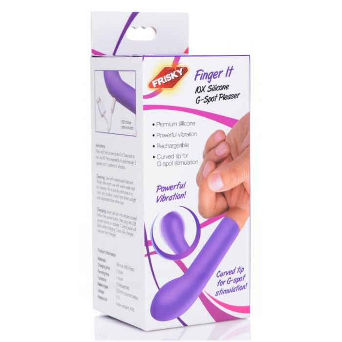 FR FINGER IT 10X SILICONE G-SPOT PLEASER - Click Image to Close