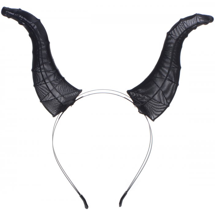 DEVIL TAIL ANAL PLUG AND HORNS SET - BLACK - Click Image to Close