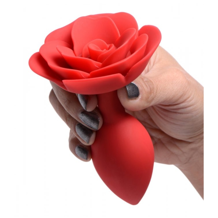 MS BOOTY BLOOM SILICONE ROSE ANAL PLUG - LARGE 5"