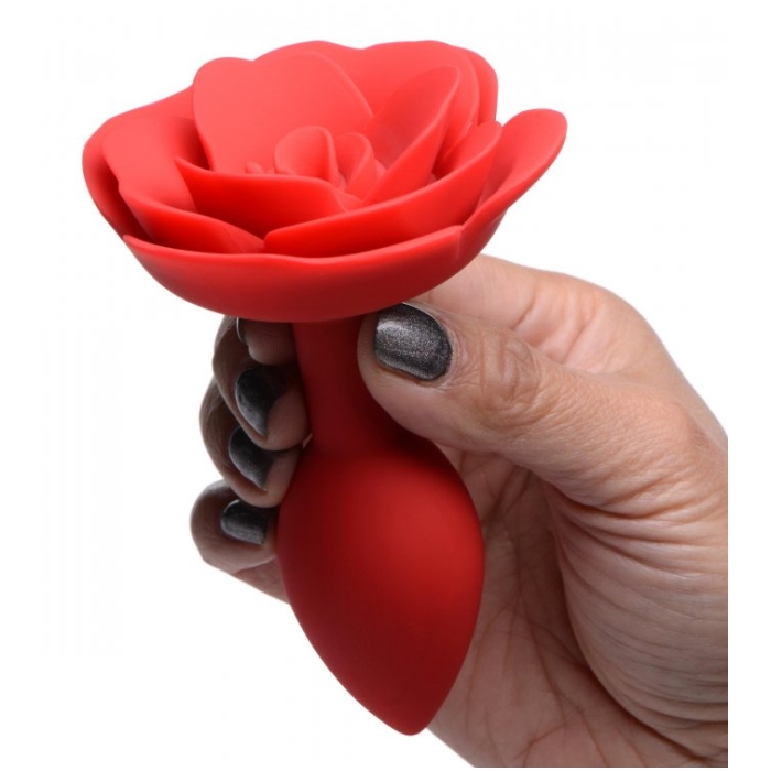 MS BOOTY BLOOM SILICONE ROSE ANAL PLUG - MEDIUM 4.5" - Click Image to Close