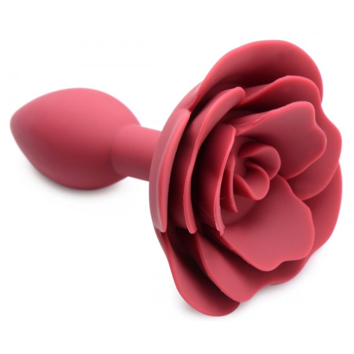 MS BOOTY BLOOM SILICONE ROSE ANAL PLUG - SMALL - Click Image to Close