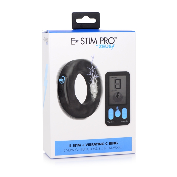 E-STIM PRO SILICONE COCK RING VIVE W/ REMOTE 38MM - Click Image to Close