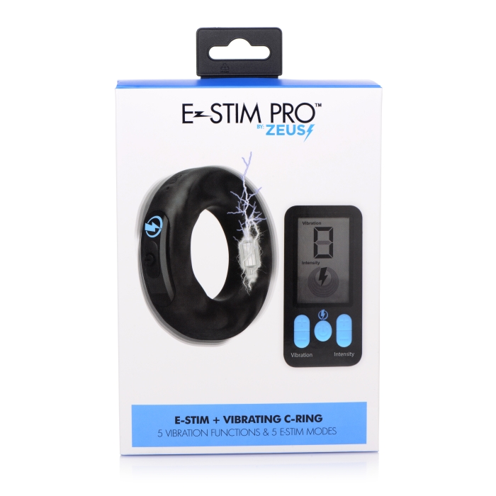 E-STIM PRO SILICONE COCK RING VIVE W/ REMOTE 38MM
