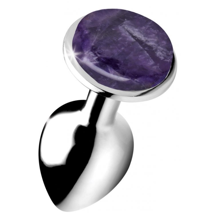 BS GEMSTONES AMETHYST - SMALL ANAL PLUG - Click Image to Close