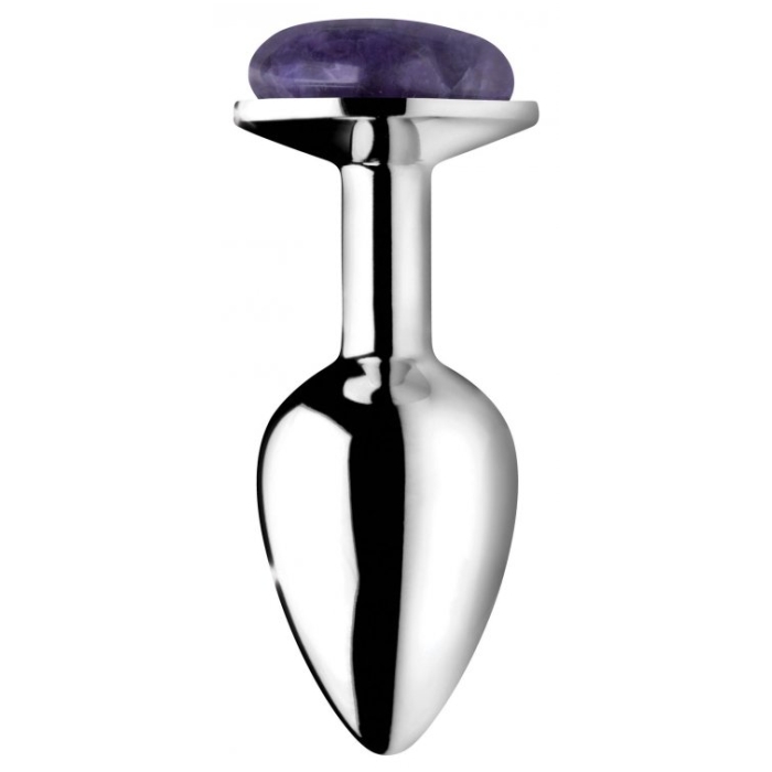 BS GEMSTONES AMETHYST - SMALL ANAL PLUG - Click Image to Close