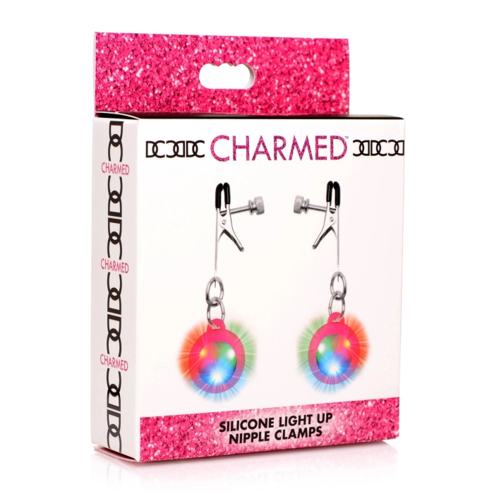 CH SILICONE LIGHT UP NIPPLE CLAMPS - Click Image to Close