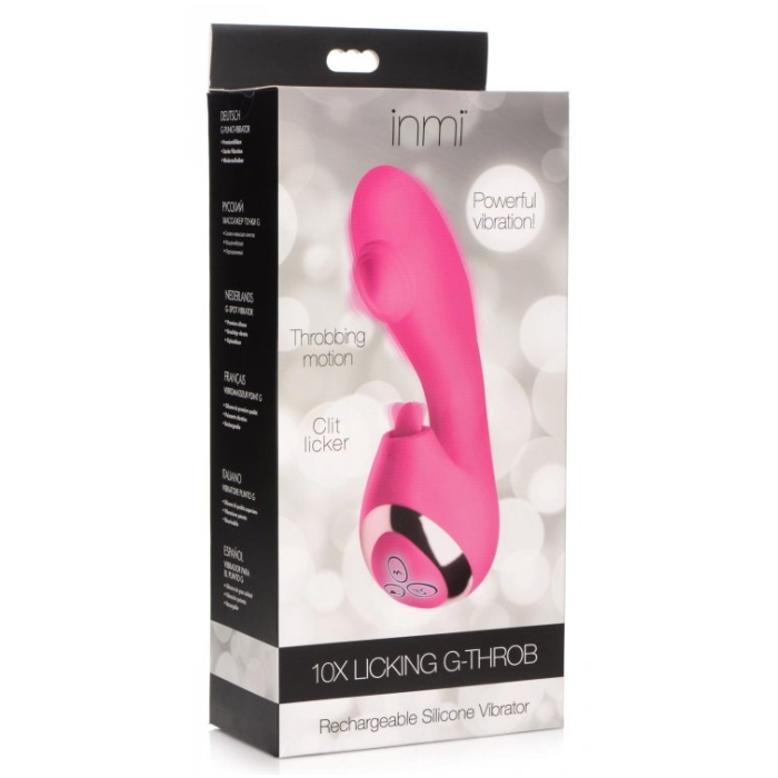 IN 10X LICKING G-THROB RECHARGE SILICONE VIBRATOR
