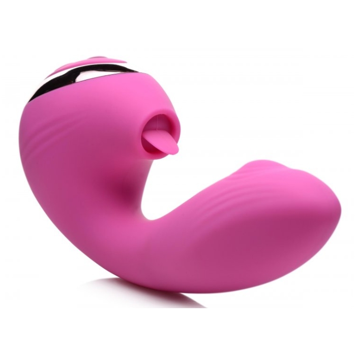 IN 10X LICKING G-THROB RECHARGE SILICONE VIBRATOR - Click Image to Close