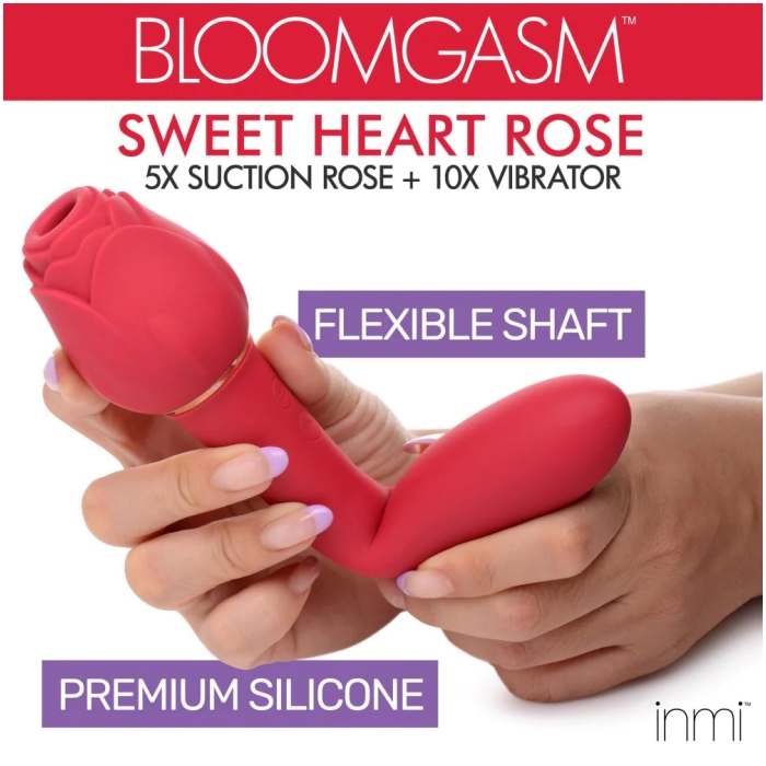 IN BLOOMGASM SWEET HEART ROSE 5X SUCTION ROSE + 10X VI