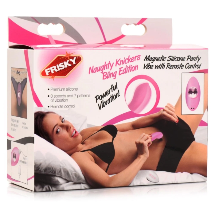 FR NAUGHTY KNICKERS BLING EDITION SIL PANTY VIBE/REMOT