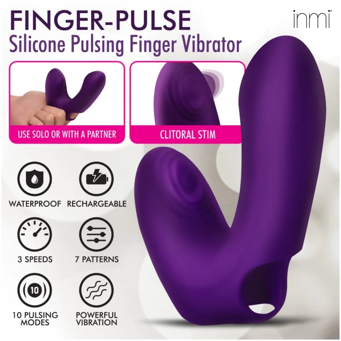 IN FINGER-PULSE SILICONE PULSING FINGER VIBE